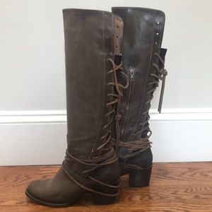 Freebird by Steven leather lace up boots